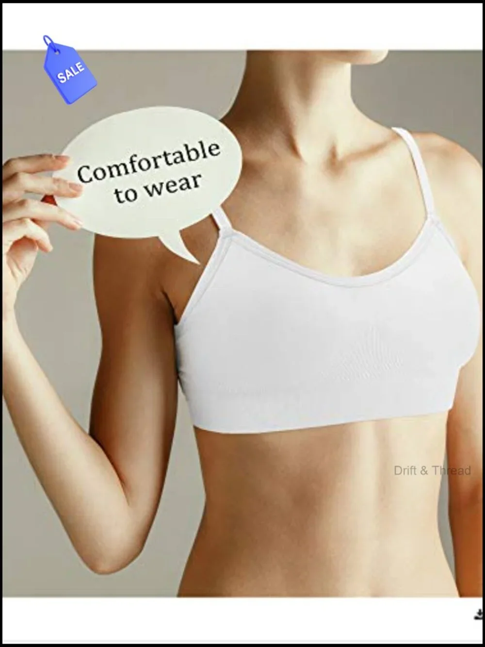 6 Pack Sports Bra Wireless Padded Cami Bralette Seamless Support Yoga Lounge
